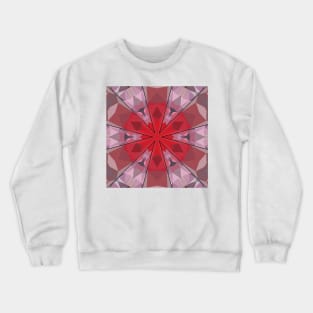 floral design in shades of pink Crewneck Sweatshirt